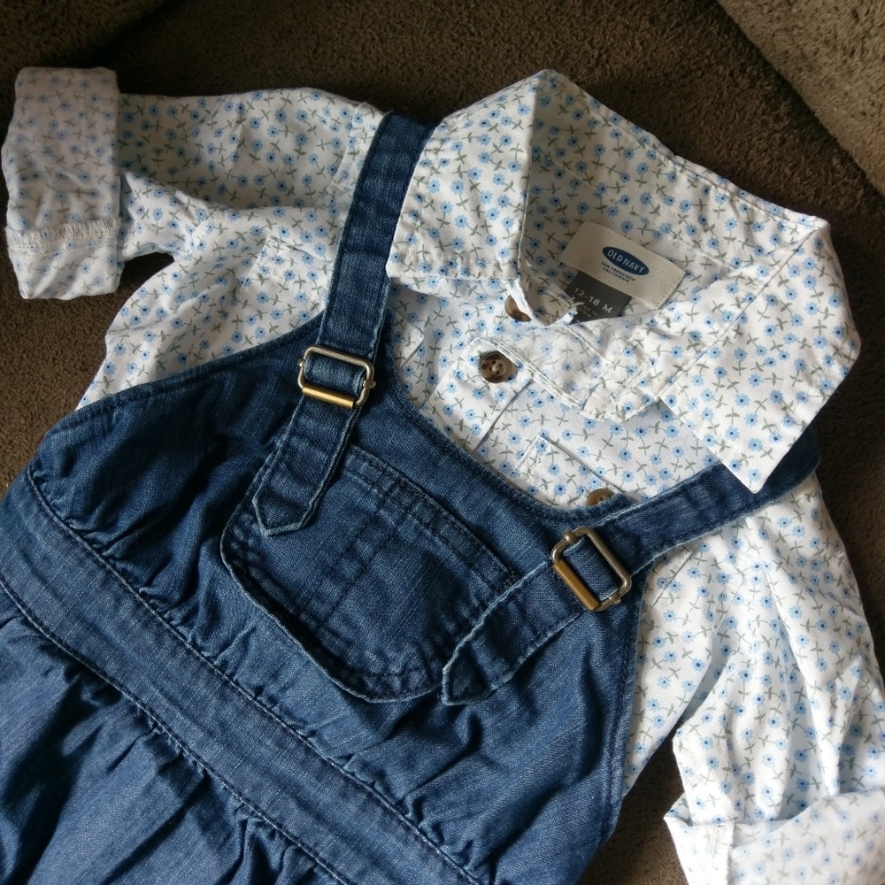 Old Navy overall set
